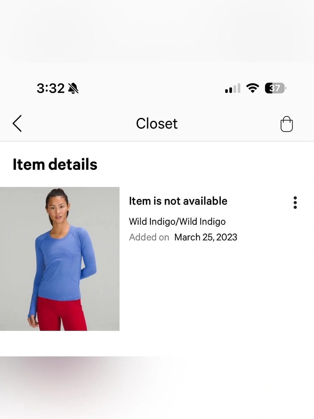 lululemon athletica Wild Indigo Long Sleeve Scoop Neck Performance Top
